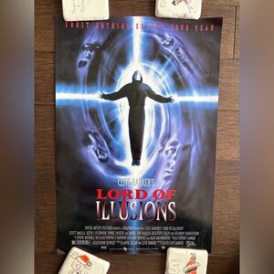 LORD OF ILLUSIONS movie poster CLIVE BARKER SCOTT BAKULA original 13.5x20